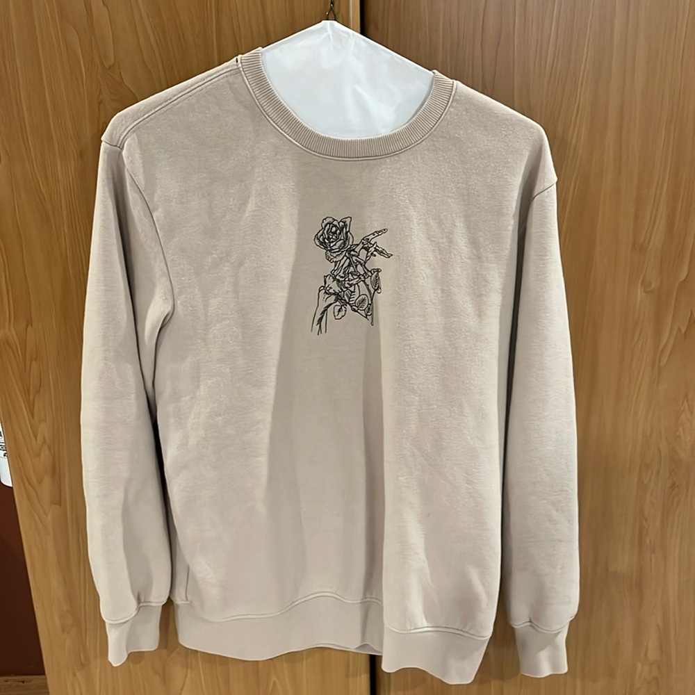 H&M Pullover Sweater Beige Medium